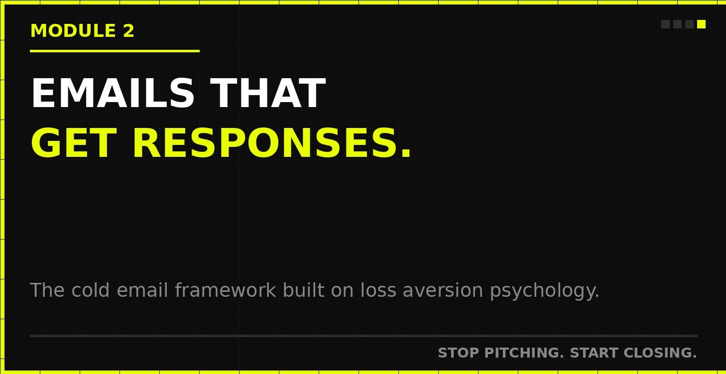 Module 2 — Cold Email Templates That Get Responses