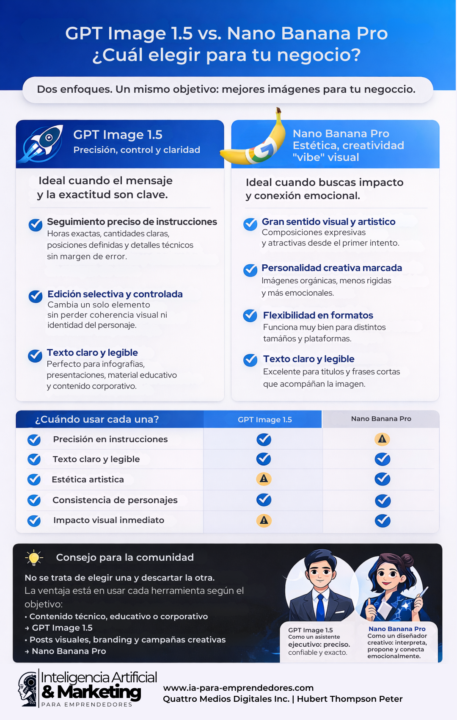 GPT Image 1.5 vs. Nano Banana Pro: elegir bien es parte de la estrategia