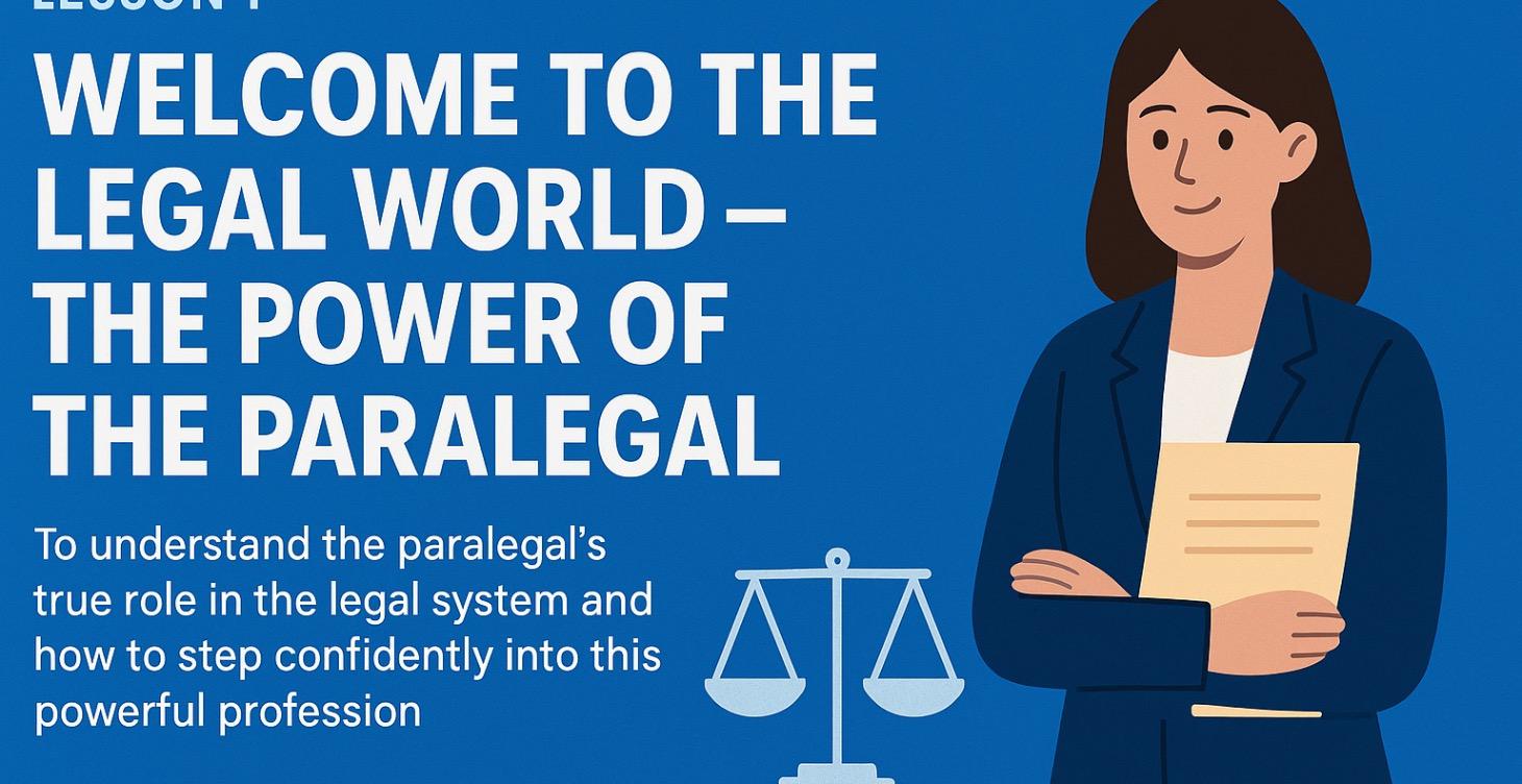 Welcome to The Power of the Paralegal
