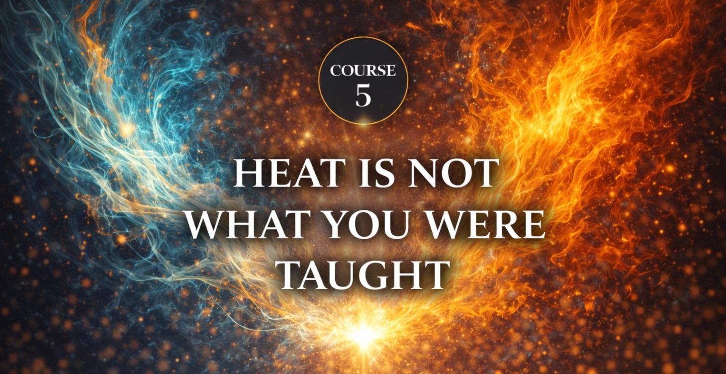 Course 5: Heat Is Not What You Were Taught