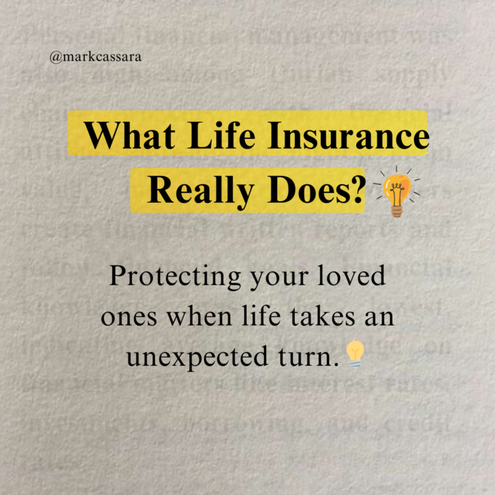 ✨What Life Insurance Really Does? 