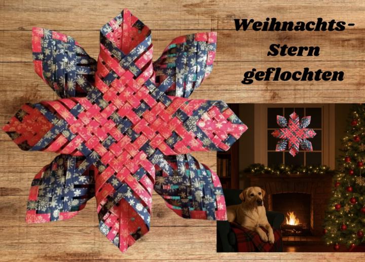 Fenster- Weihnachtsstern geflochten! *Ab Sonntag!*