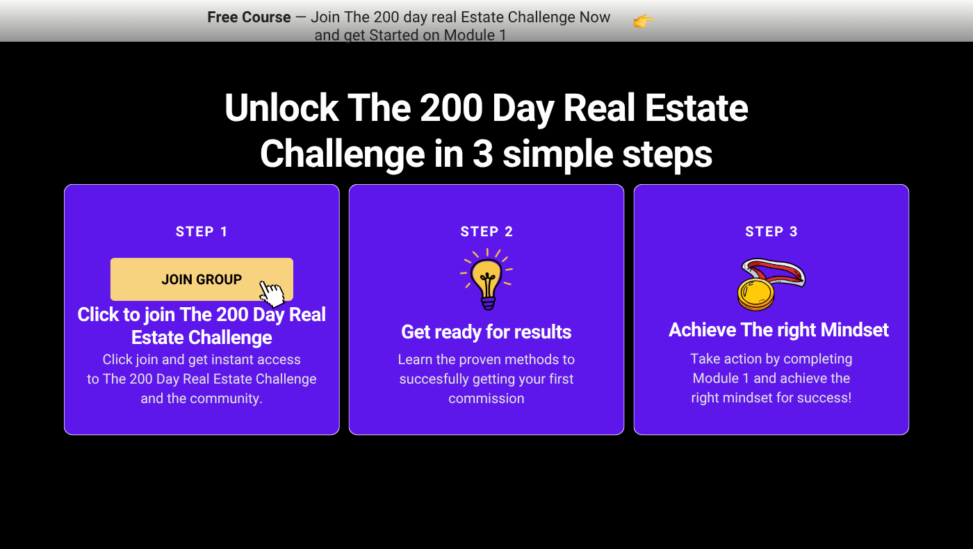 200 Day Real Estate Challenge