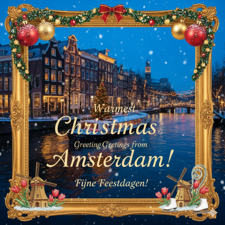 Merry Christmas everybody greetings from Amsterdam