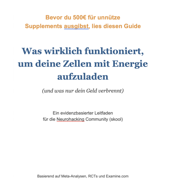 Welche Supplements helfen wirklich für mehr Energie?