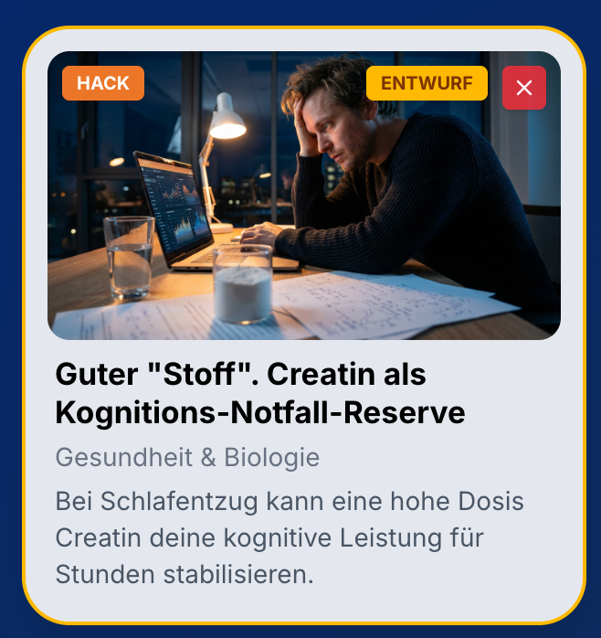 Neuer Content in der Neurohacking App! 