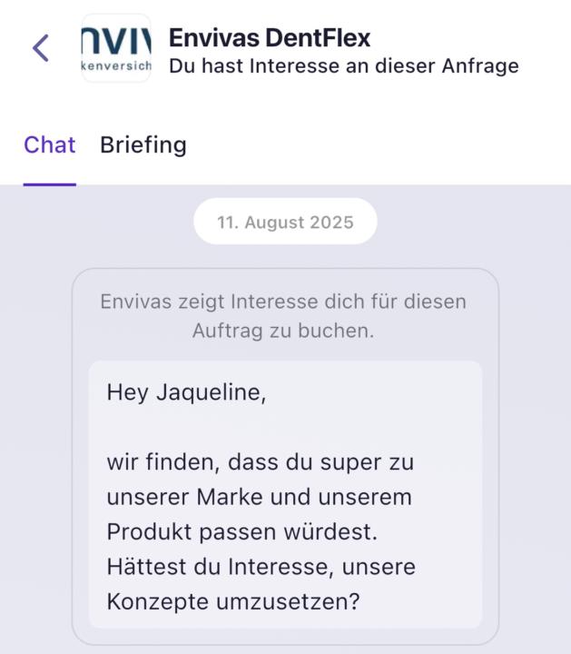 Anfrage auf Speekly erhalten – ein besonderer Moment ✉️✨