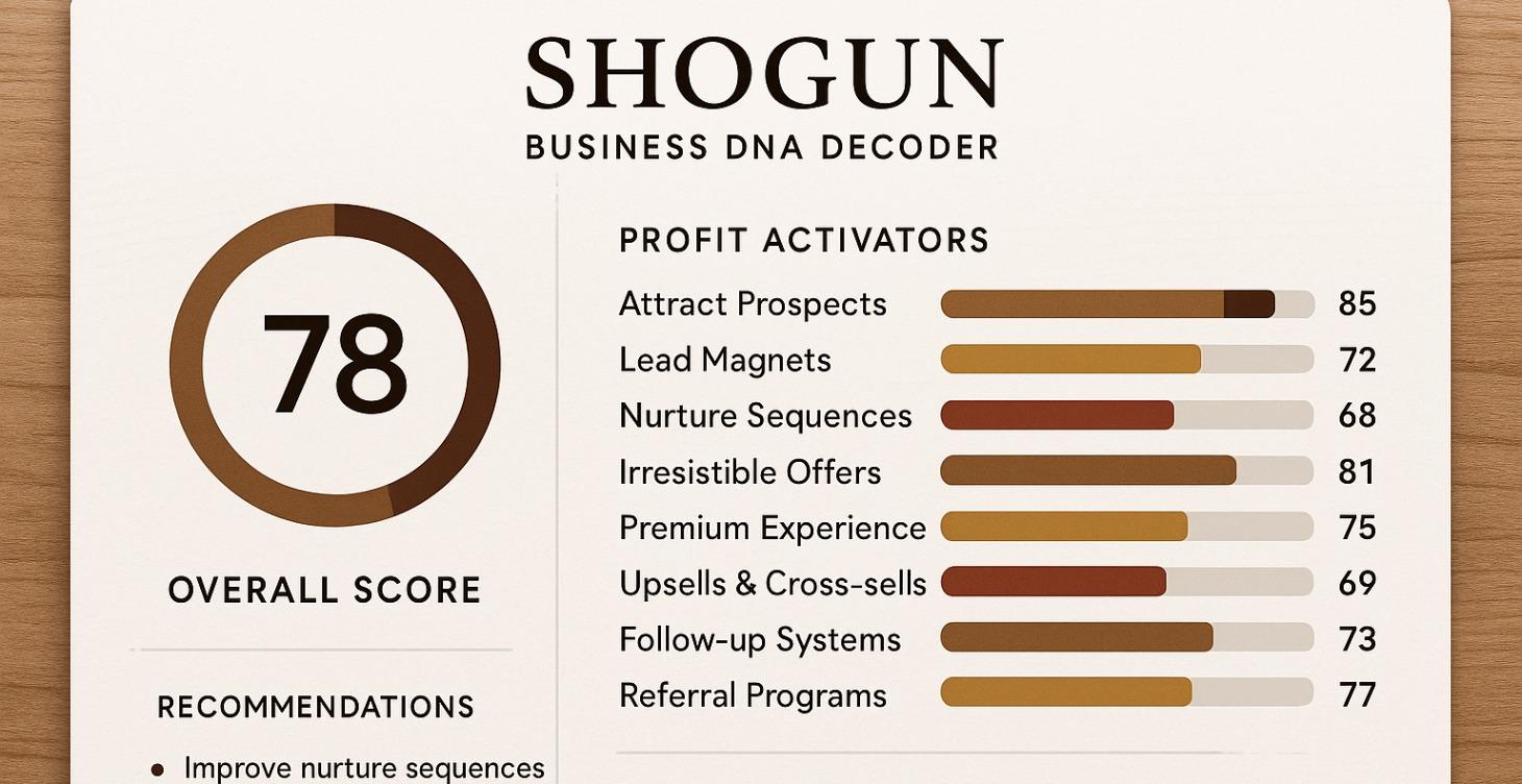 The Shogun Business Decoder.