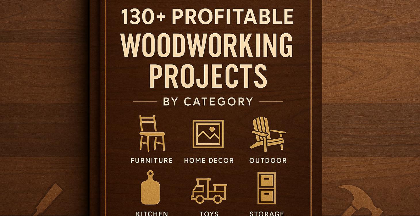 130+ Profitable Woodworking Projects by Category