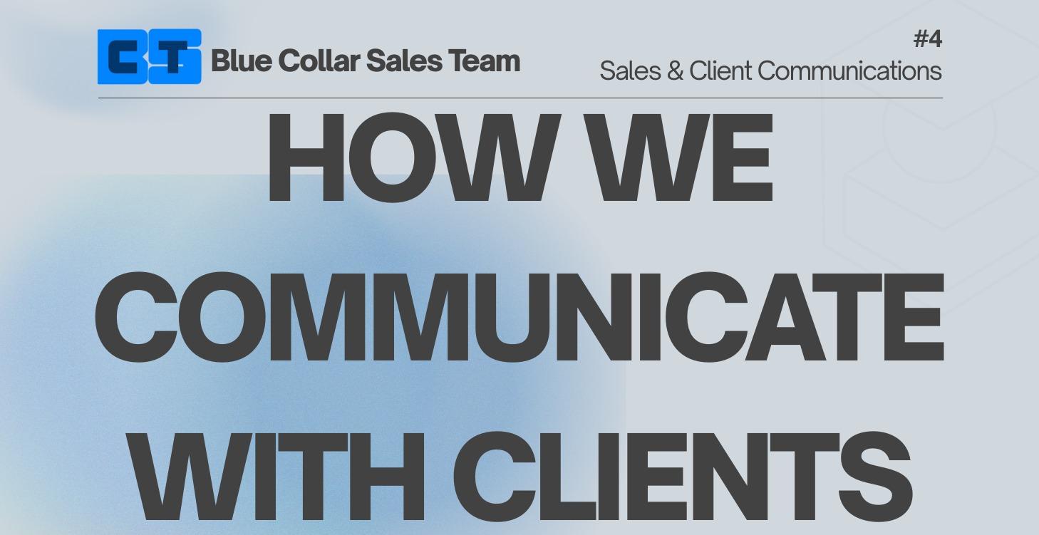 4 - Sales & Client Communication