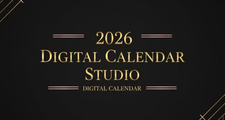 2026 Digital Calendar Studio