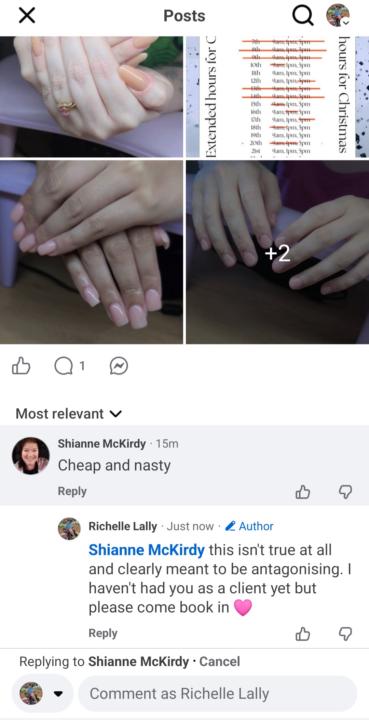 Experience with competition? Or Fb trolls?