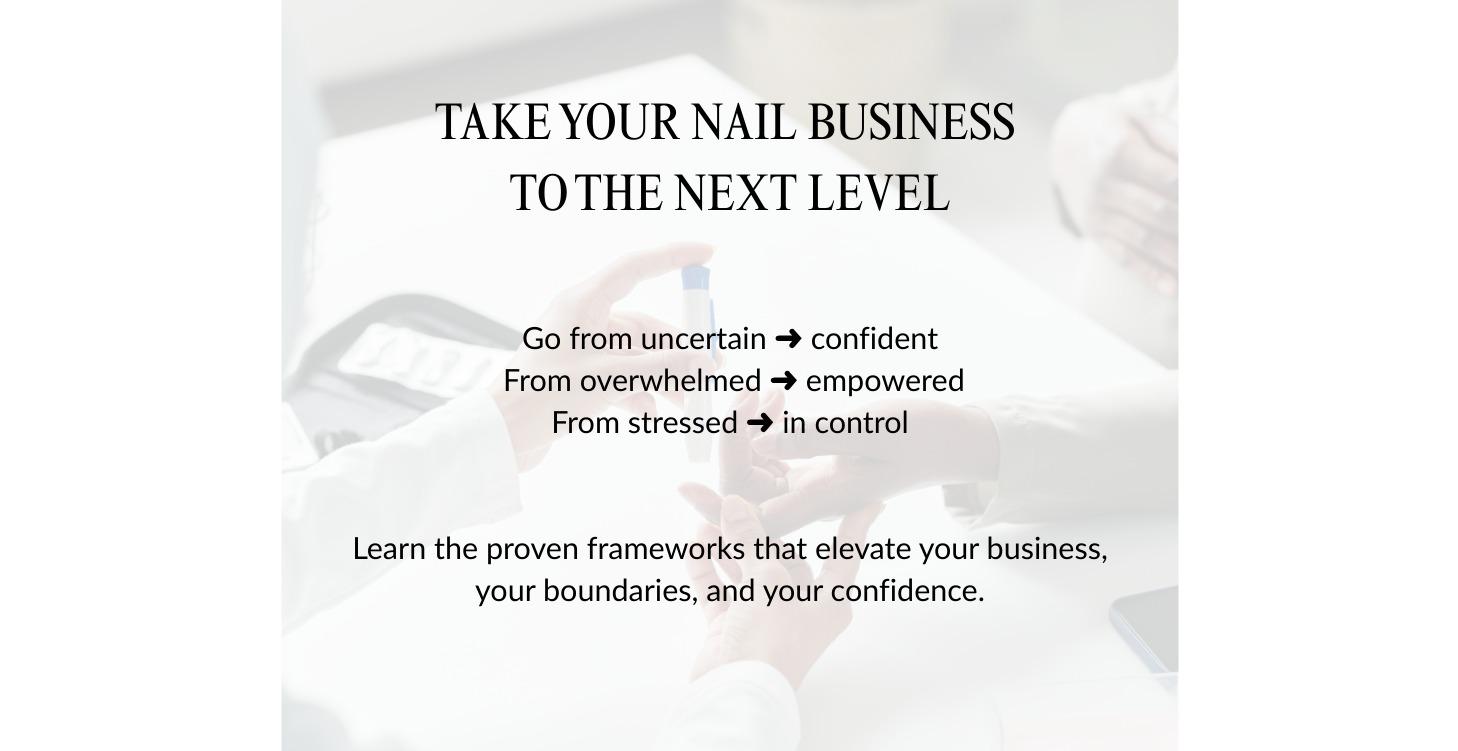 3-Day Level Up your nail business Workshop -VIP'S