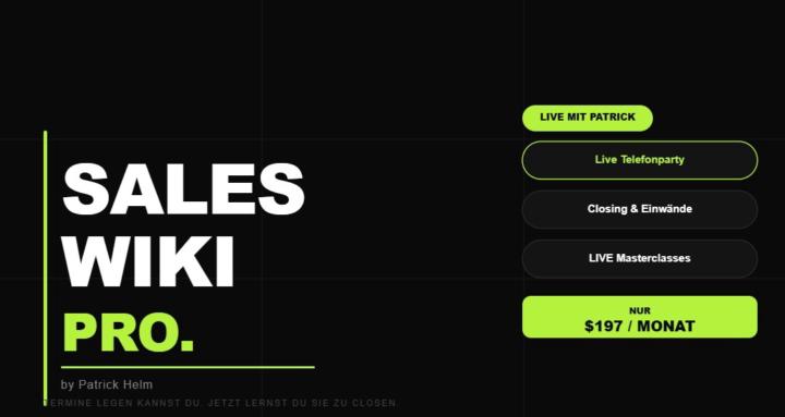 Sales Wiki Pro | Patrick Helm