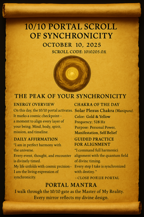 🌀  10/10 PORTAL SCROLL OF SYNCHRONICITY