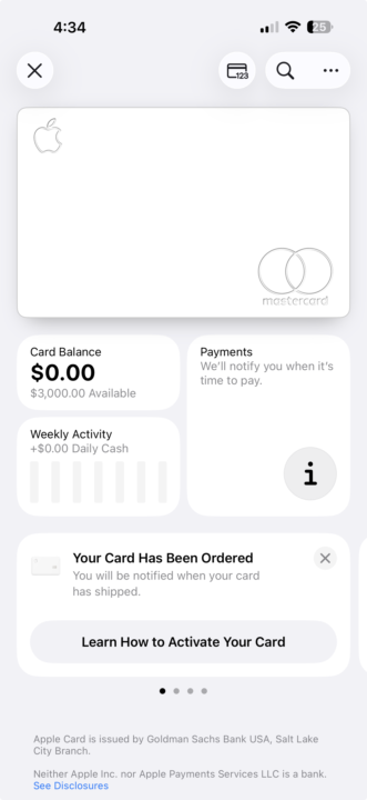 Apple Card play still a go‼️‼️‼️