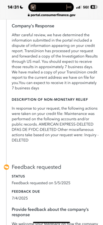 TransUnion 198k collection removal