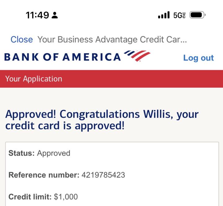 Got my first Business Credit Card 