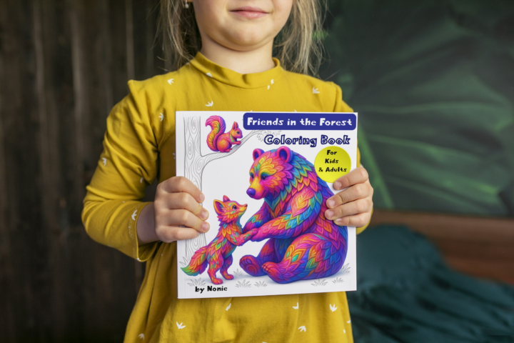 Friends in the Forest Coloring Book