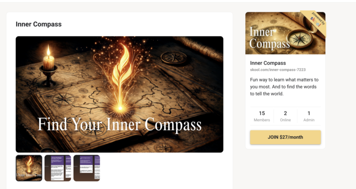 Skool About Page Review — Inner Compass