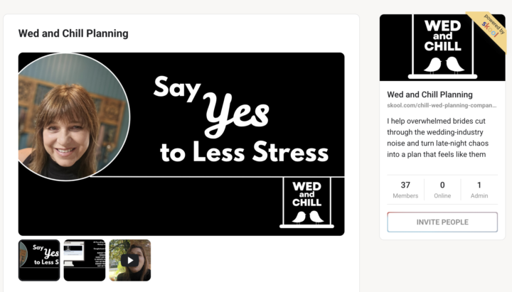 Skool About Page Review — Wed and Chill Planning