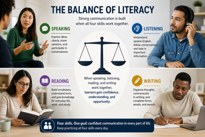 The Four Literacy Components 