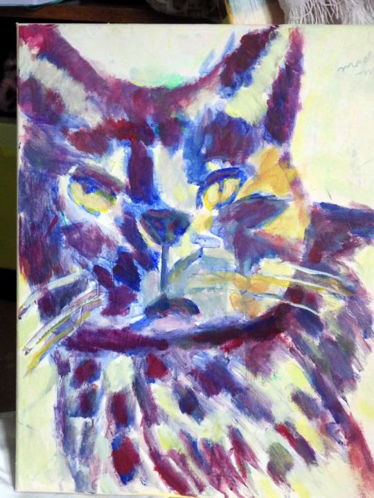 projector for bigger paintings.