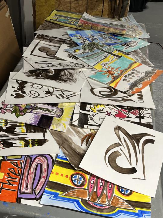 Fillers. The original art.