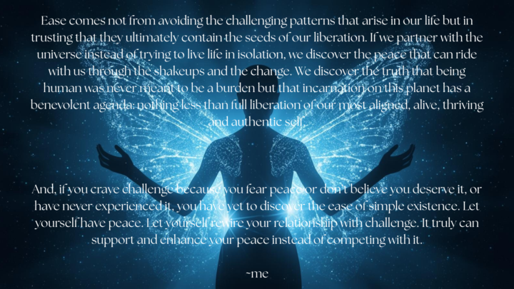 Let yourself have real peace. xx