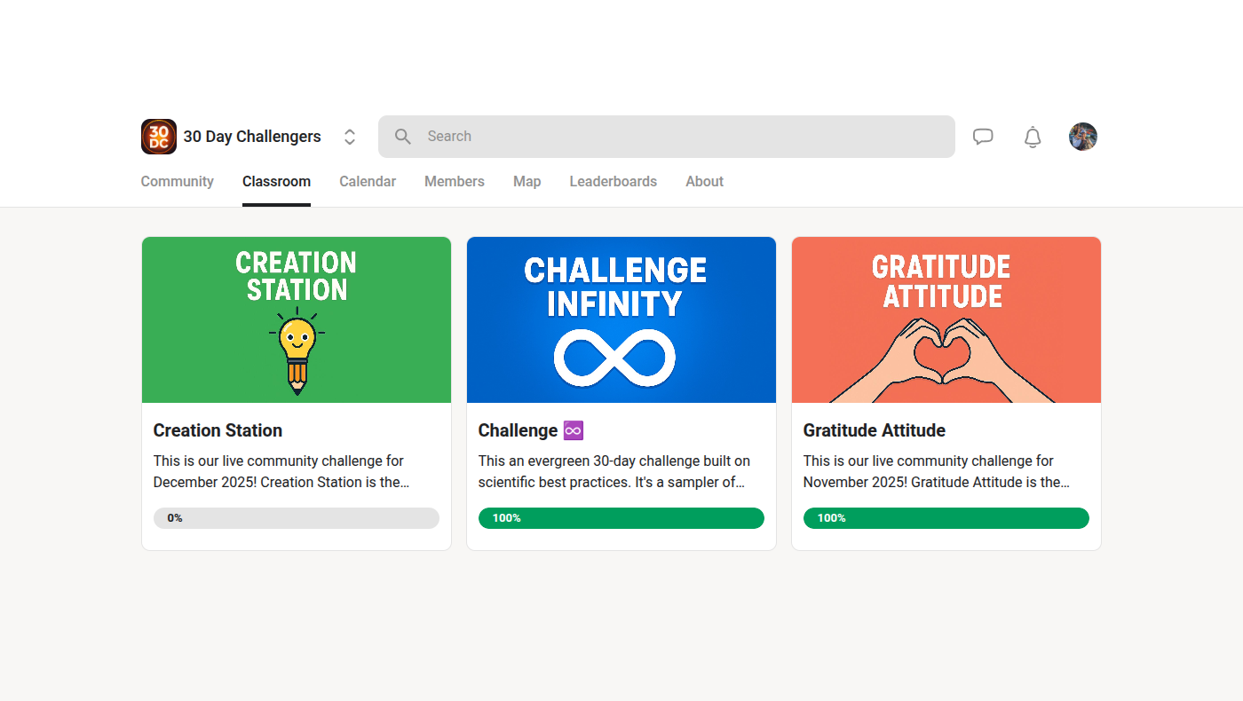 30 Day Challengers