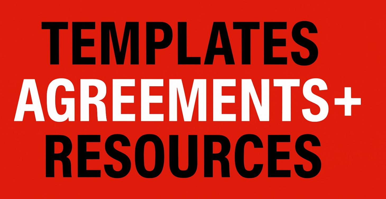 Templates, Agreements, Resources