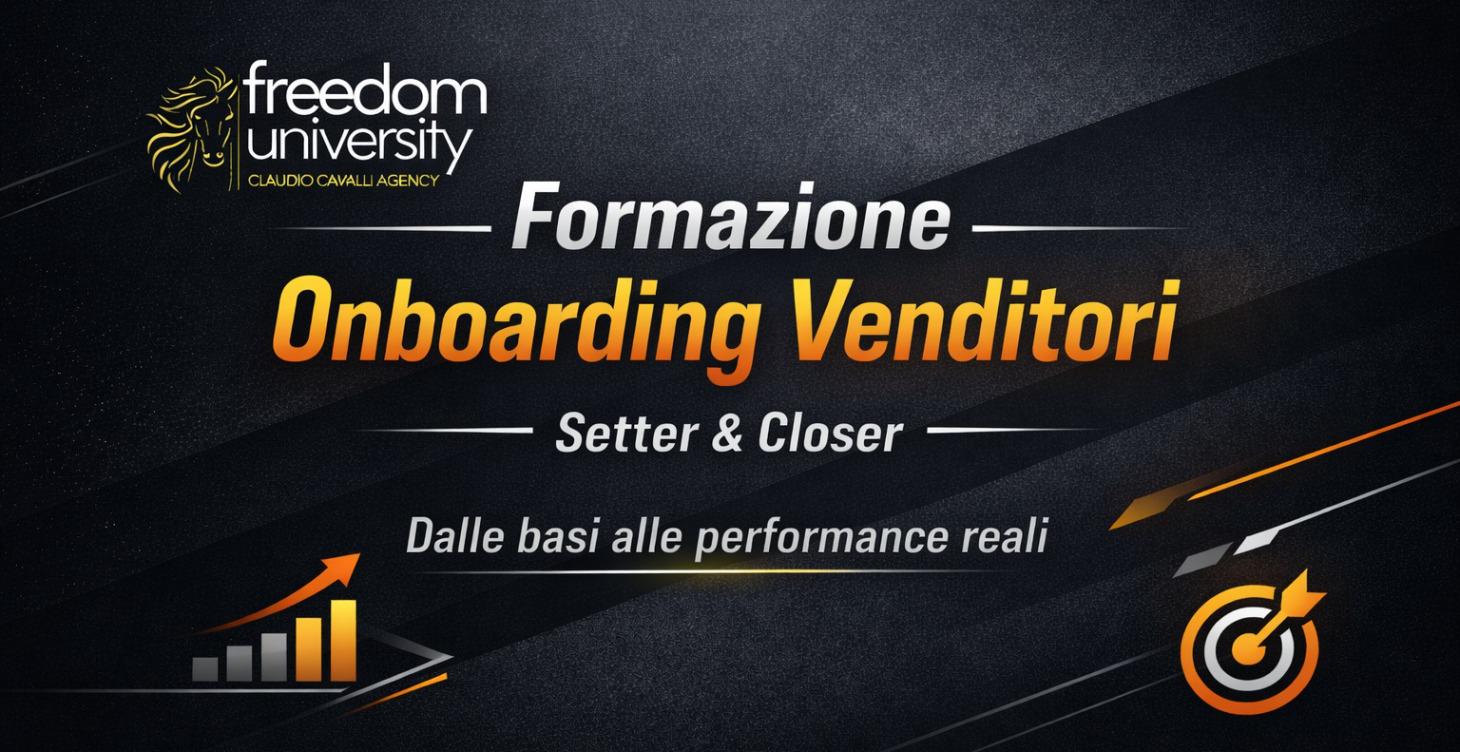 Formazione – Onboarding Venditore