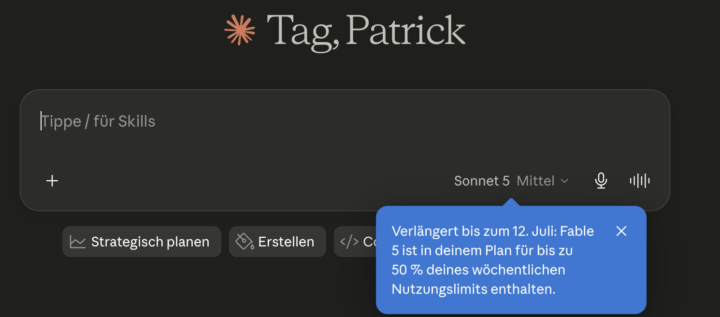 Fable 5 Zugriffsverlängerung