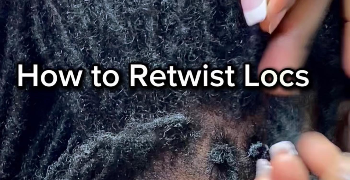 How To Palm roll  Retwist Locs