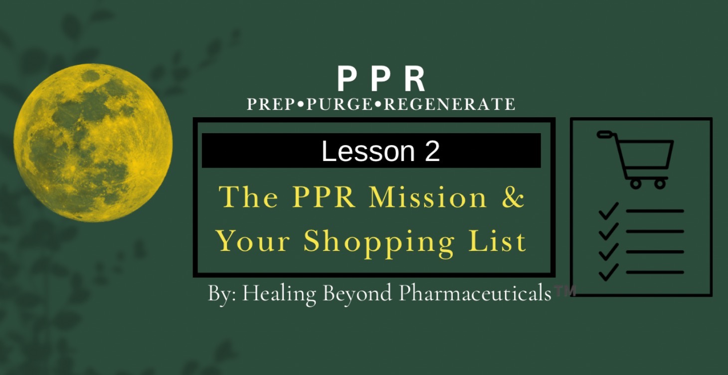 Lesson 2: The PPR™️ Mission & A Shopping List