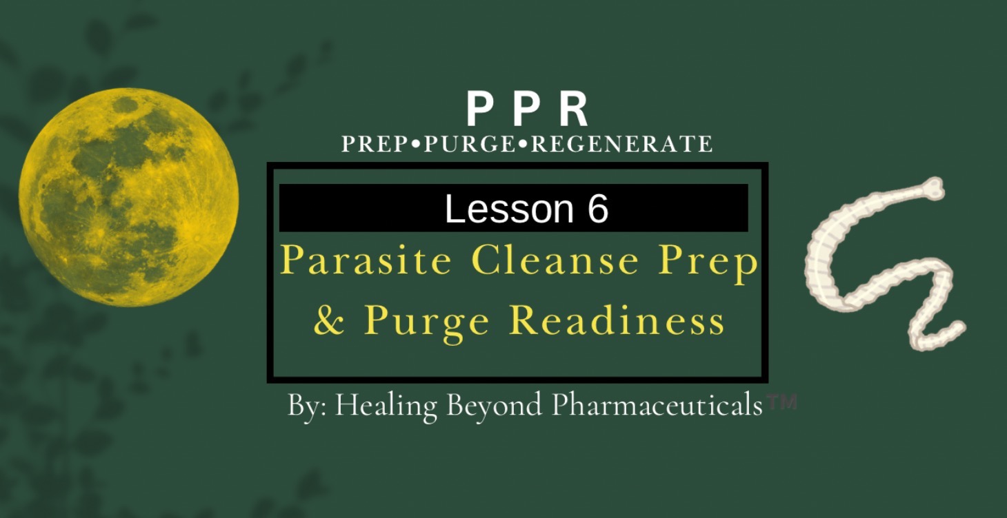 Lesson 6: Parasite Cleanse Prep & Purge Readiness