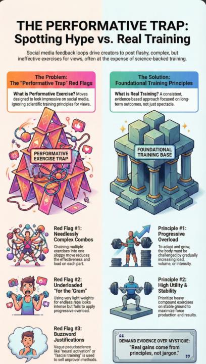 The performative exercise trap, navigating Instagram and Tik Tok.