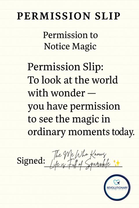 Permission to Notice ✨