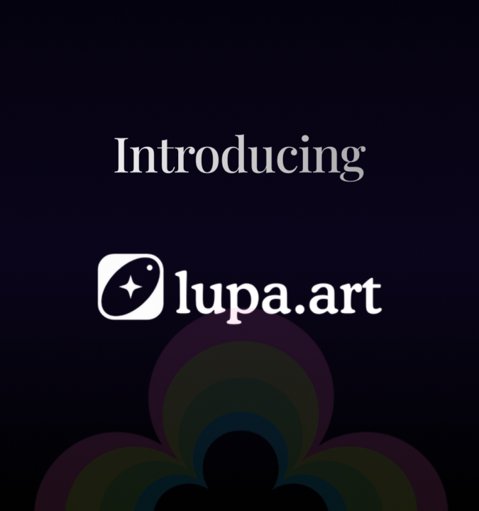 New App Redesign, Introducing lupa.art