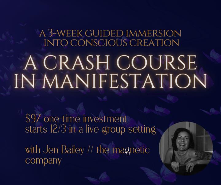 Crash Course in Manifestation Signups LIVE