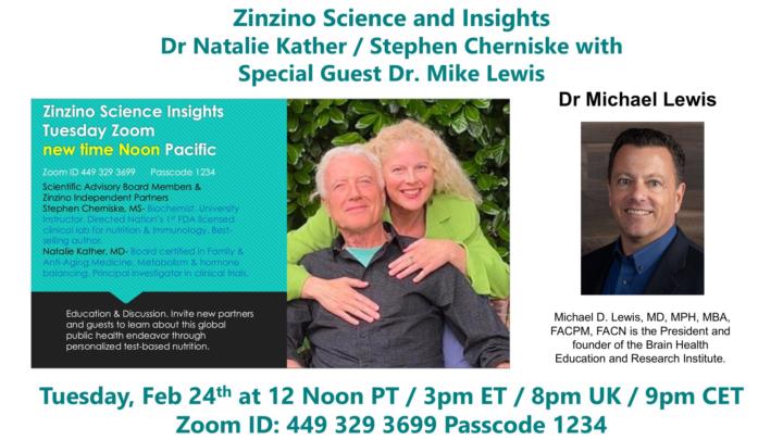 Dr Mike Lewis joins Dr Natalie Kather and Stephen Cherniske Feb 24th