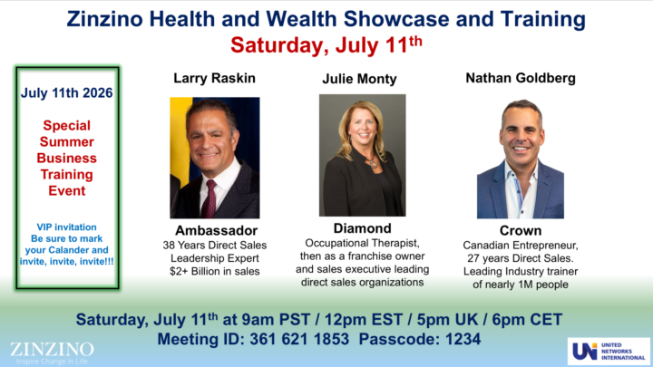 July 11th - Super Saturday Biz Overview and Training with Larry Raskin, Julie Monty and Nathan Goldberg