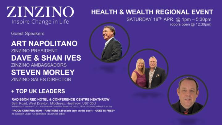 ‼️‼️ ZINZINO UK REGIONAL EVENT ‼️‼️