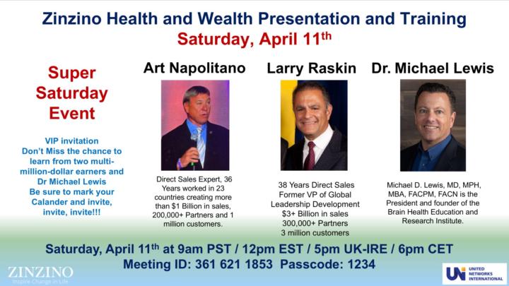 Dr Mike Lewis, Mr Larry Raskin and Art Napolitano Super Saturday event Sat April 11th