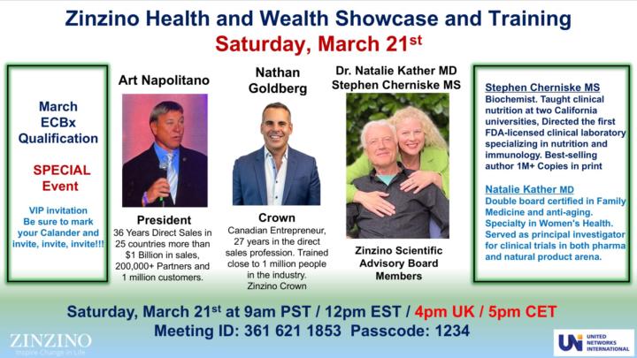Sat March 21st - President Art Napolitano, Crown Nathan Goldberg and Scientific Advisory Board Members Dr Natalie Kather and Stephen Cherniske MS