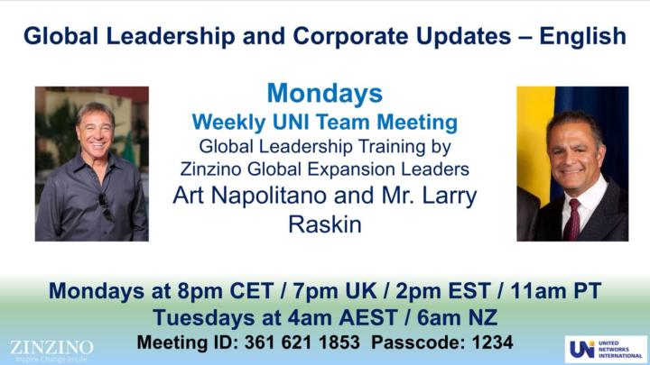 UNI Team Global Leadership Mondays!!!