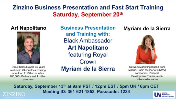 SPECIAL EVENT on Sat Sept 20th featuring from.Spain Royal Crown Myriam de la Sierra and Art Napolitano 