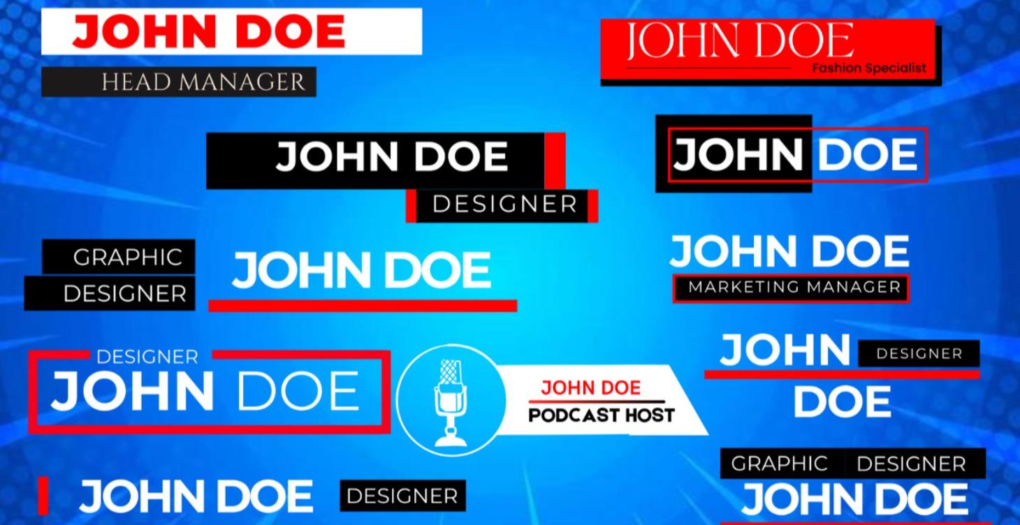 On Screen Authority Lower Thirds Suite