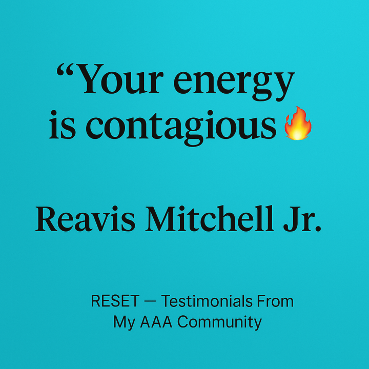 These words come from my AAA community — real people, real support, real love.