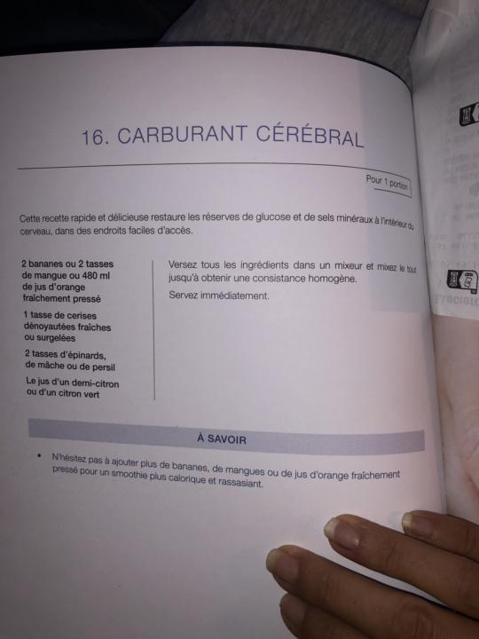 Recette Smoothie MM pour un cerveau 🧠 en bonne santé 😋